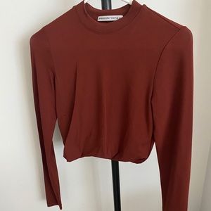 Alexander Wang - Maroon Crop